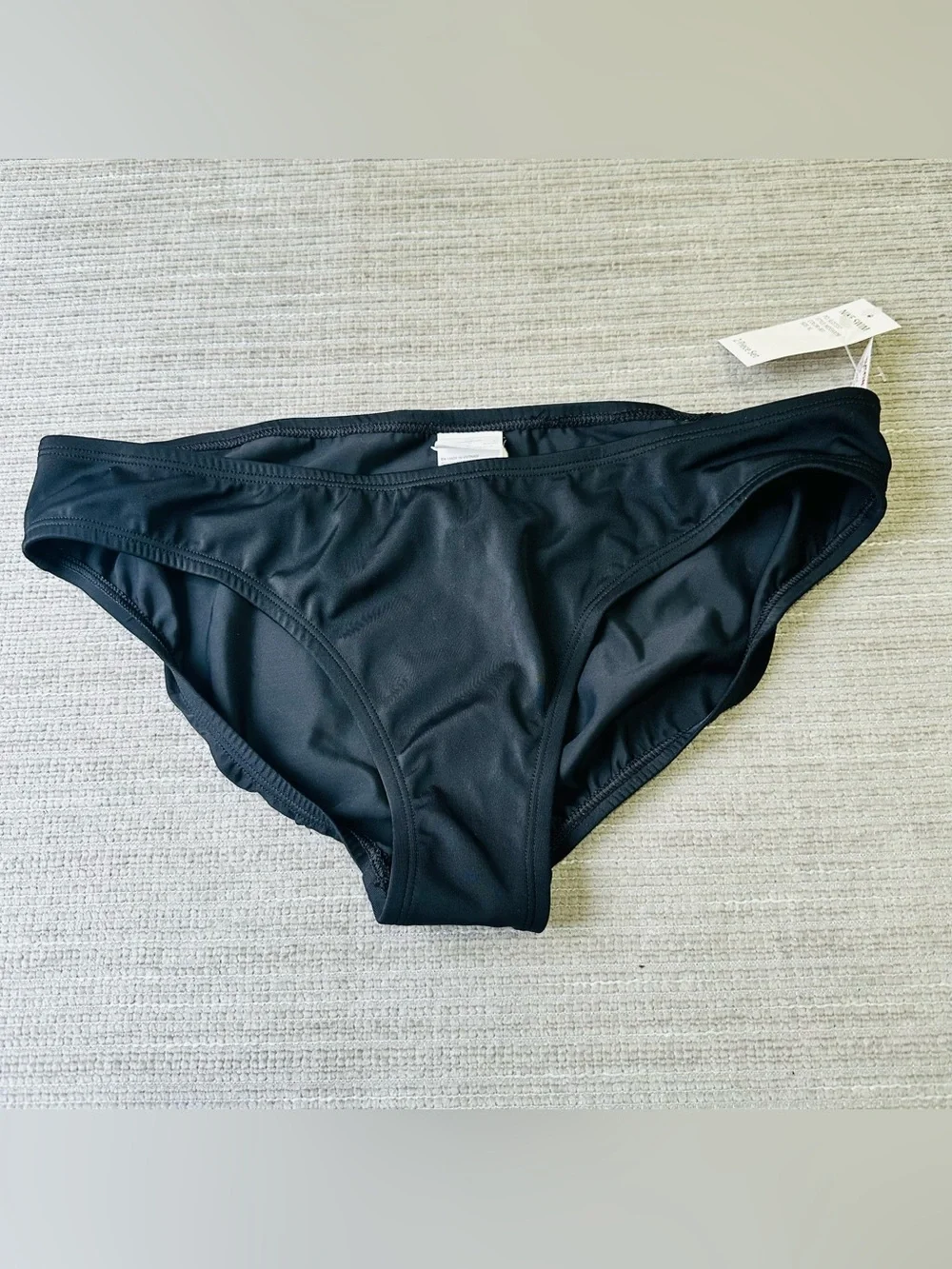 NWT Nike‎ Swim Essential Womens Solid Full Bikini Bottoms XL Black